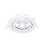 Noxion LED Lutningsbar Slim Spot Vit Runda 6W 520lm 60D - 927 Extra Varm Vit | 85mm - IP54 - Dimbar - Bästa Färgåtergivning
