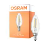 Osram Classic LED E14 Kronljus Filament Klar 4W 470lm - Relax and Active - 827 Extra Varm Vit | Ersättare 40W