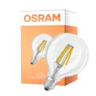 Osram LED Superstar E27 Globe G95 Filament Klar 11W 1521lm - 927 Extra Varm Vit | Bästa Färgåtergivning - Ersättare 100W