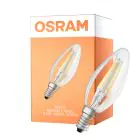 Osram Classic LED E14 Kronljus Filament Klar 5.5W 806lm - 827 Extra Varm Vit | Dimbar - Ersättare 60W