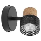 Ledvance LED Decor Spot Cork Stål Svart 3W 230lm - 827 Extra Varm Vit | Dimbar