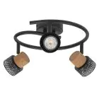 Ledvance LED Decor Spot Cork Stål Spiral Svart 10W 690lm - 827 Extra Varm Vit | Dimbar