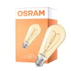 Osram Vintage 1906 LED E27 Edison Filament Guld 4.9W 470lm - 922 Extra Varm Vit | Bästa Färgåtergivning - Dimbar - Ersättare 40W