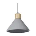 Ledvance Decor Betong/Stål/Trä Pendellampa 220 Mörk Grå | Passande för E27