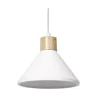 Ledvance Decor Gips/Stål/Trä Pendellampa Vit | Passande för E27