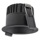 Ledvance LED Spot Mörklight Aluminium Svart 8W 640lm 36D - 927 Extra Varm Vit | Utskärning   68mm - IP44 - Bästa färgåtergivning - Dimbar