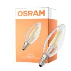 Osram LED Superstar Classic E14 Kronljus Filament Klar 2.2W 300lm - 927 Extra Varm Vit | Dimbar -  Ersättare 25W