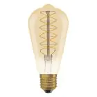 Ledvance Vintage 1906 LED E27 Päron Guld 7W 600lm - 822 Extra Varm Vit | Dimbar - Ersättare 48W