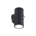 Ansell Vägglampa Reef Svart Up & Down - Utomhus - 10W 885lm 90D - 830-840-860 CCT | IP65 -Rörelse- och Ljussensor