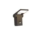 Ansell LED Vägglampa Tempo 90D Lutningsbar Grafit 10W 685lm - 830 Varm Vit | IP54 - Rörelse- och ljussensor