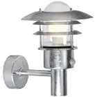 Nordlux Lønstrup 22 Vägglampa Stål och Glas Grå | 220mm - IP44 - Passande för E27 - Rörelse- och Ljussensor
