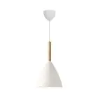 DFTP by Nordlux Pure 20 Pendellampa Metall och Trä Vit | Passande för E27