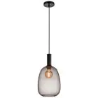 Nordlux Alton Pendellampa Glas Svart | Passande för E27