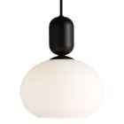 Nordlux Notti 20 Pendellampa Glas Svart | Passande för 1x E27
