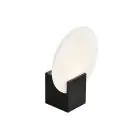 Nordlux Hester Vägglampa Glas Svart - 9.5W 900lm - 930 Varm Vit | IP44 - Bästa Färgåtergivning - 3-Stegs Dimbar
