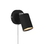 Nordlux Explore Vägglampa Metall och Ceramic Svart | Passande för GU10