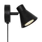 Nordlux Eik Vägglampa Metall Svart | Passande för 1x GU10