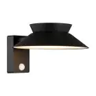 Nordlux Solar Vägglampa Justina Metall Svart 400lm - 830 Varm Vit | IP44 - Rörelse- och Ljussensor