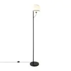 Nordlux Wilson Golvlampa Glas och Metall Svart | Passande för G9