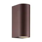 Nordlux Dion Vägglampa Aluminium Rostig Up & Down | Passande för 2x GU10