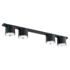 Emibig Taklampa Nano Stål Svart | Passande för 4x GU10 (AR111) - Max 12W