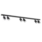 Emibig Taklampa Flash Stål Svart | Passande för 6x GU10 - Max 8W