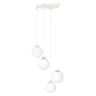 Emibig Pendellampa Royal Stål Vit | Passande för 4x E14 - Max 10W