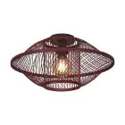 Good&Mojo Taklampa Maui Bambu Burgundy S | Passande för 1x E27 