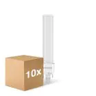 Flerpack 10x Noxion Lucent PL-C LED 7.4W - 840 Kallvit | 2-Stift - Ersättare 26W