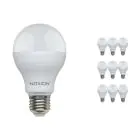 Flerpack 10x Noxion Lucent Classic LED E27 Päron Matt 13W 1521lm - 830 Varm Vit | Ersättare 100W