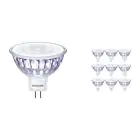 Flerpack 10x Philips Corepro LED Spot GU5.3 MR16 7W 621lm 36D - 827 Extra Varm Vit | Ersättare 50W