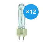 Flerpack 12x Philips MASTERColour G12 CDM-T 70W - 942 Kallvit | Bästa färgåtergivning