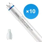 Flerpack 10x Philips LED Rör T8 MASTER (EM/Mains) Ultra Output 14.7W 2300lm - 830 Varm Vit | 120cm - Ersättare 36W