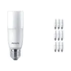 Flerpack 10x Philips Corepro LED E27 Tubular Stick Matt 9.5W 1050lm - 840 Kallvit | Ersättare 75W
