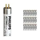 Flerpack 25x Philips MASTER Actinic BL T5 Short 6W - Ultraviolett | 21cm