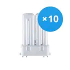 Flerpack 10x Osram Dulux F 24W 830 | Varm Vit - 4-Stift