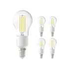 Flerpack 5x Calex Smart Tuya Wifi E14 boll 4.5W 450lm - 818-830 Justerbar Vit | Dimbar - Ersättare 40W 