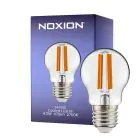 Noxion Lucent Lyster LED E27 boll Filament Klar 4.5W 470lm - 827 Extra Varm Vit | Dimbar - Ersättare 40W