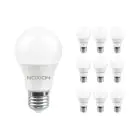 Flerpack 10x Noxion Lucent Classic LED E27 Päron Matt 4.9W 480lm - 827 Extra Varm Vit | Ersättare 40W
