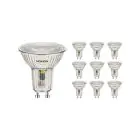 Flerpack 10x Noxion LED spot GU10 PAR16 5.5W 560lm 36D - 830 varm hvid | erstatter 75W