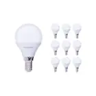 Flerpack 10x Noxion Lucent Lyster LED E14 boll Matt 2.5W 250lm - 827 Extra Varm Vit | Ersättare 25W