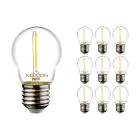 Flerpack 10x Noxion Lucent LED E27 boll Filament Klar 1.4W 136LM - 827 Extra Varm Vit | Ersättare 15W