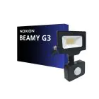 Noxion LED Strålkastare Beamy G3.1 Svart 10W 1100lm 100D - 830 Varm Vit | IP44 - Rörelse- och Ljussensor - Symmetrisk 