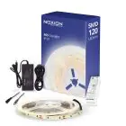 Noxion Led-Ljusslingor Naga 5 Meter Komplett set - Smart Wifi - 24V - 120LEDs/m - 9.6W/m - 965 Dagsljus | 8mm - IP20 - Bästa Färgåtergivning - SMD2835