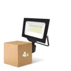 Flerpack 4x Noxion LED Strålkastare Beamy G3 50W 5500lm 110D - 840 Kallvit | IP44 - Rörelse- och Ljussensor - Symmetrisk