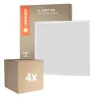 Flerpack 4x Ledvance LED Panel Kompakt Aluminium Vit 33W 3630lm - 840 Kallvit | 60x60cm