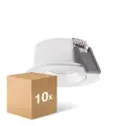 Flerpack 10x Ledvance LED Spot Air Adjust Aluminium Vit 4W 320lm 36D - 930 Varm Vit | Utskärning   68mm - IP23 - Bästa färgåtergivning - Dimbar