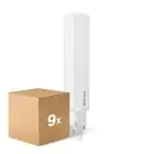Flerpack 9x Philips CorePro PL-C LED 8.9W 1100lm - 840 Kallvit | 2-Stift - Ersättare 26W