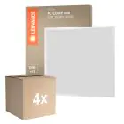 Flerpack 4x Ledvance LED Panel Kompakt Aluminium Vit 33W 3630lm - 840 Kallvit | 60x60cm - UGR < 19