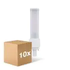Flerpack 10x Ledvance Dulux-D LED 7W - 830 Varm Vit | 2-Stift - Ersättare 18W